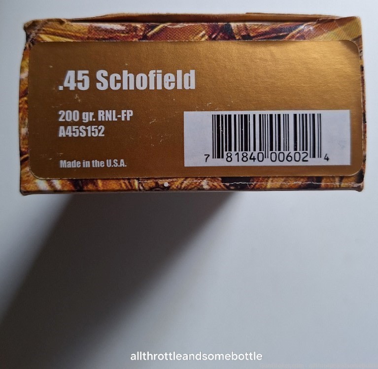 (50) rounds factory American Ammunition 45 Schofield 200 Gr RNL-FP-img-2