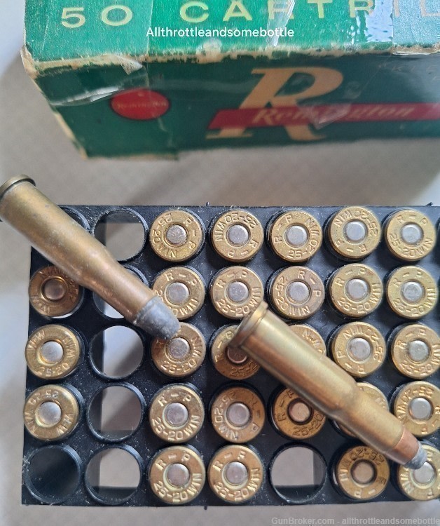 (44) rounds 25-20  WIN Remington soft point 86 grains-img-1