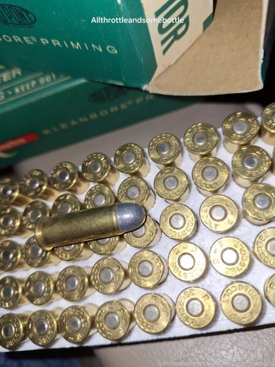 (100) rounds 38 long Colt 150 Gr. Lead Round Nose Remington factory ammo-img-1