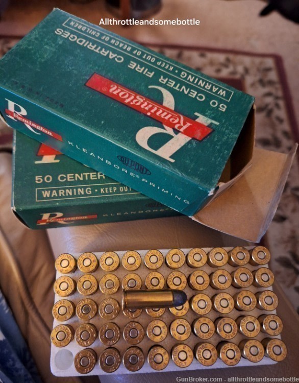 (100) rounds 38 long Colt 150 Gr. Lead Round Nose Remington factory ammo-img-0