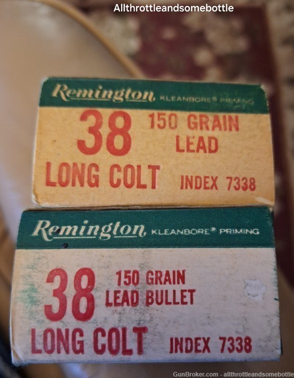 (100) rounds 38 long Colt 150 Gr. Lead Round Nose Remington factory ammo-img-2