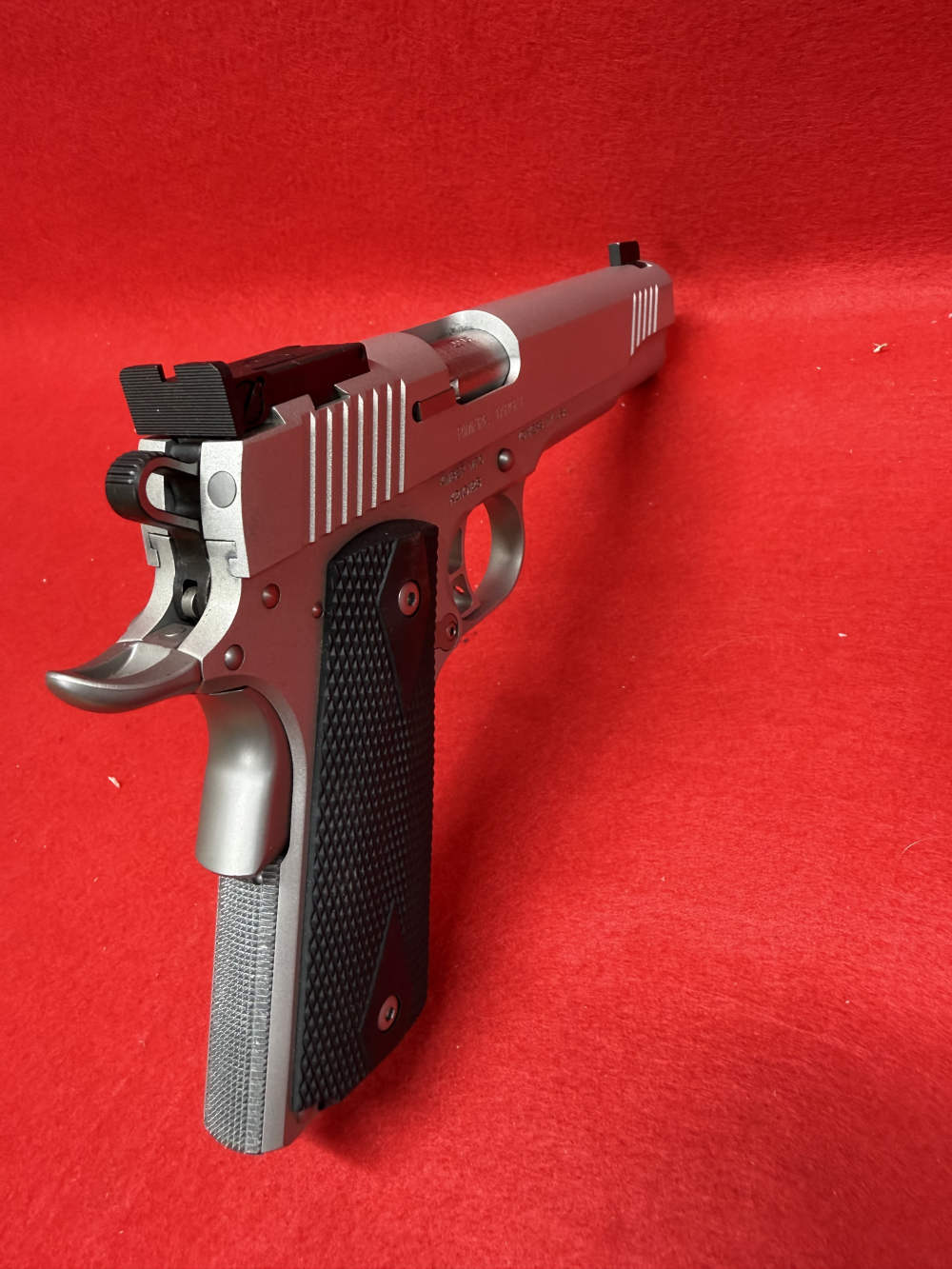 Used Kimber 1911 Rimfire Target 5" 22lr Stainless Semi Auto Adjustable sigh-img-3