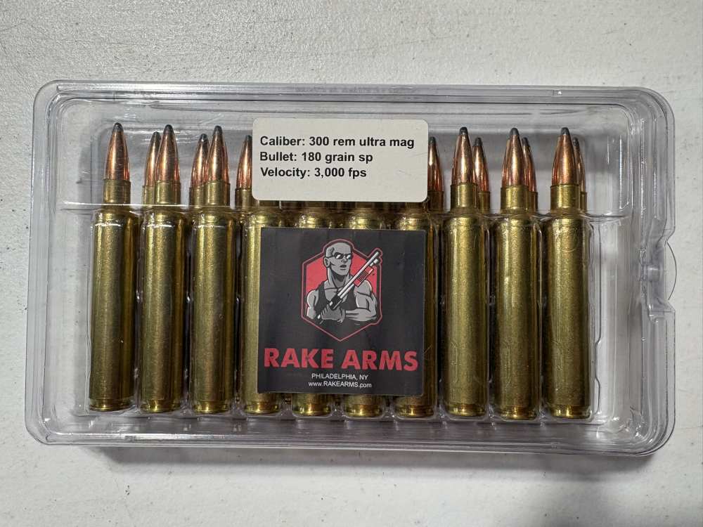 300 Remington Ultra Magnum 180 grain soft point 3000 FPS-img-0