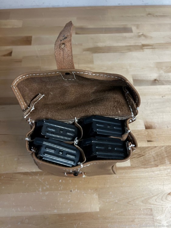 (4) VZ-58 Magazines W/Leather Pouch Excellent To LN-img-4