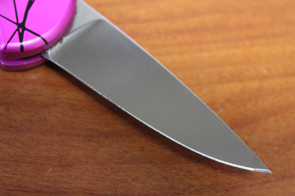 Piranha Fingerling P-2PK Automatic Folding Knife 2.5" 154-CM Pink-img-6