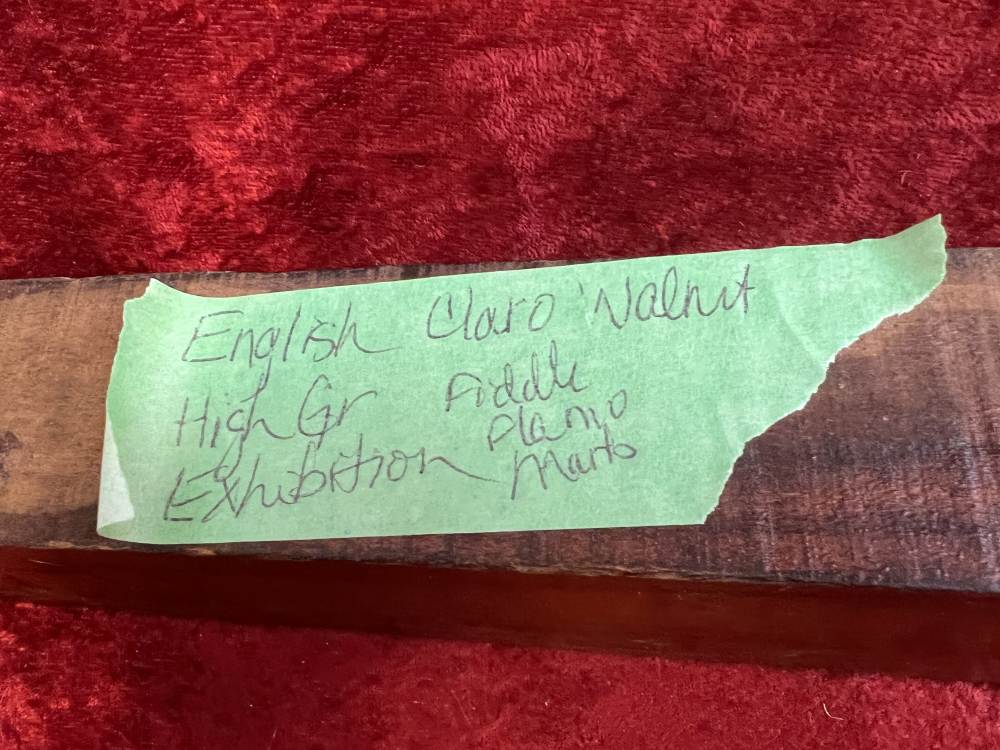 High-Grade English Claro Walnut Stock Blank Bold Grain for Custom Rifle-img-3