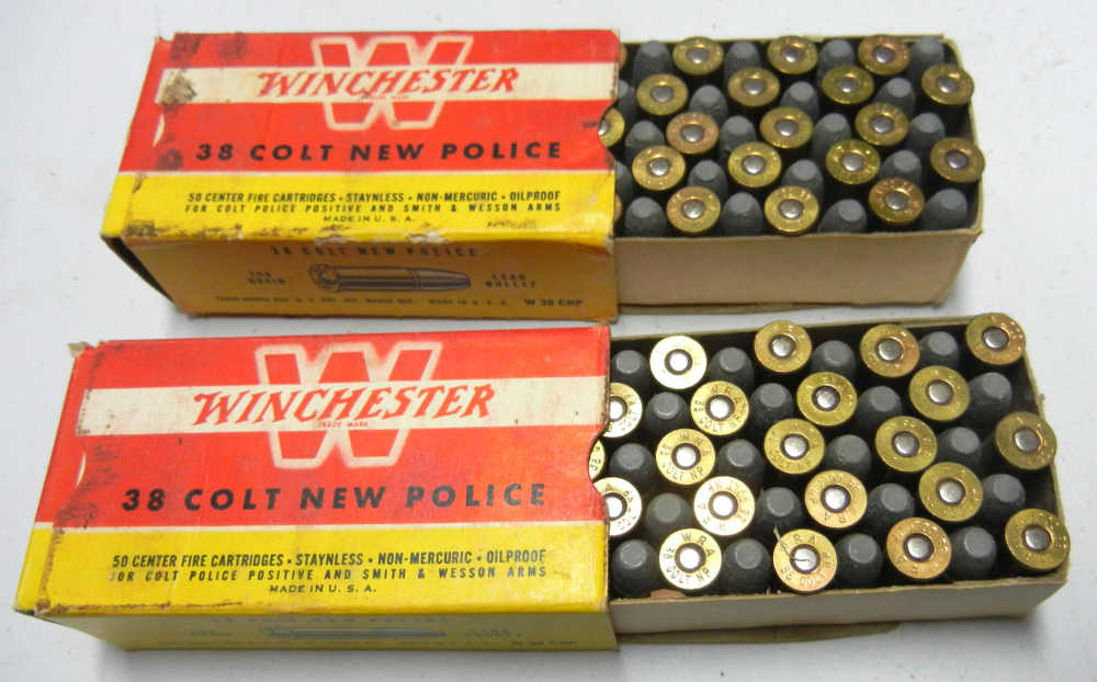 WINCHESTER 38 Colt New Police Ammo 2 50 Round Boxes-img-4