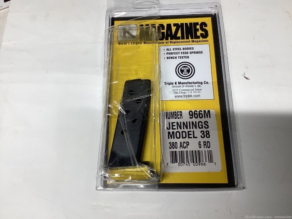 Jennings model 38 magazine 380 acp Triple K-img-0
