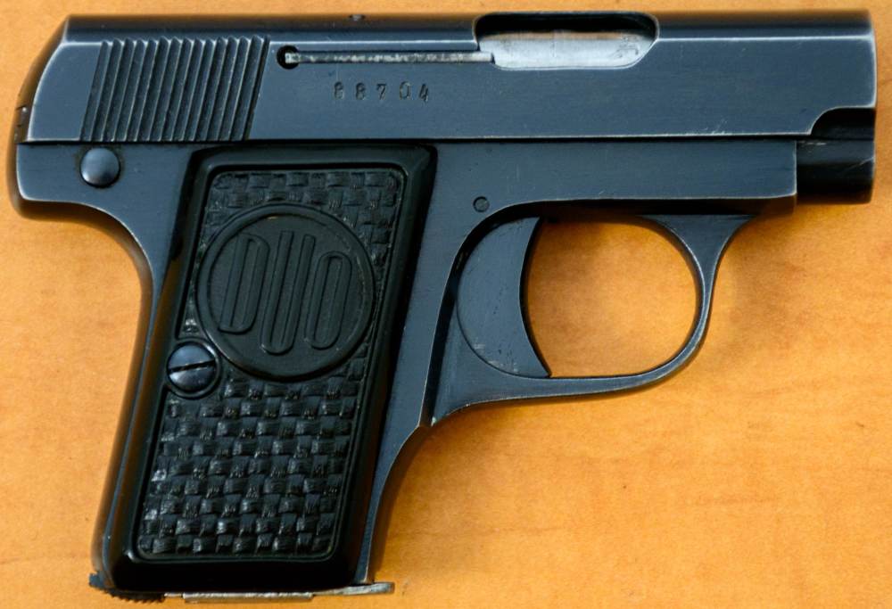 Czech Dusek Duo Automatic Pistol 25 ACP German Occupation Produced 1944 C&R-img-0
