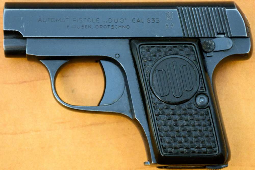 Czech Dusek Duo Automatic Pistol 25 ACP German Occupation Produced 1944 C&R-img-1