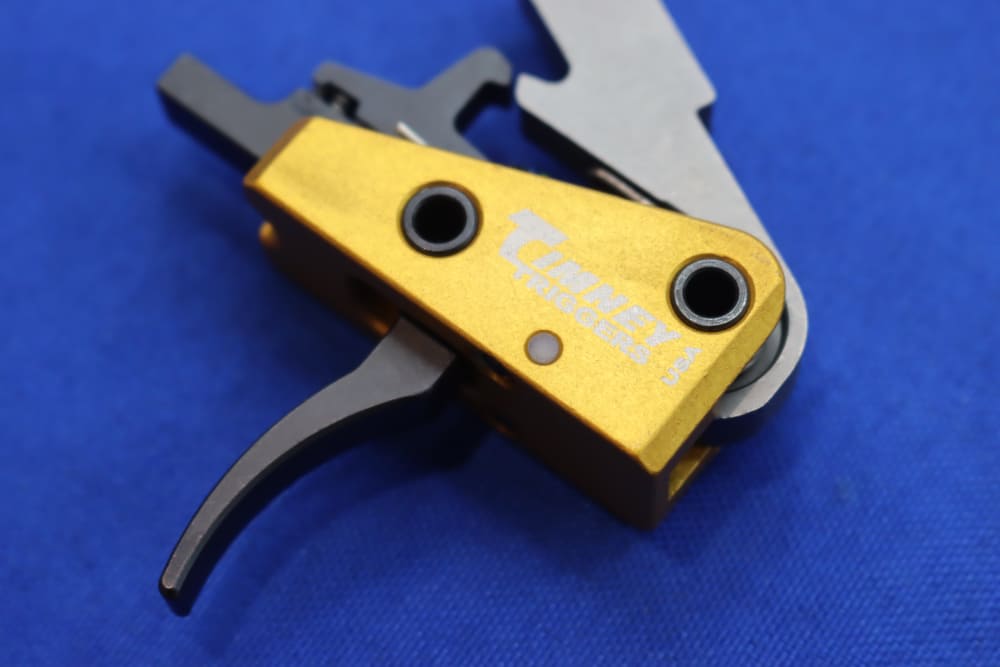 Timney AR15 Competition Trigger 667S 3LB Curved Blade Drop In Gold NEW AR-img-2