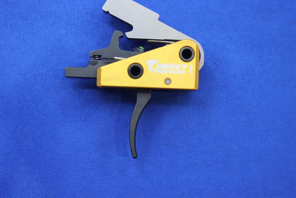Timney AR15 Competition Trigger 667S 3LB Curved Blade Drop In Gold NEW AR-img-0