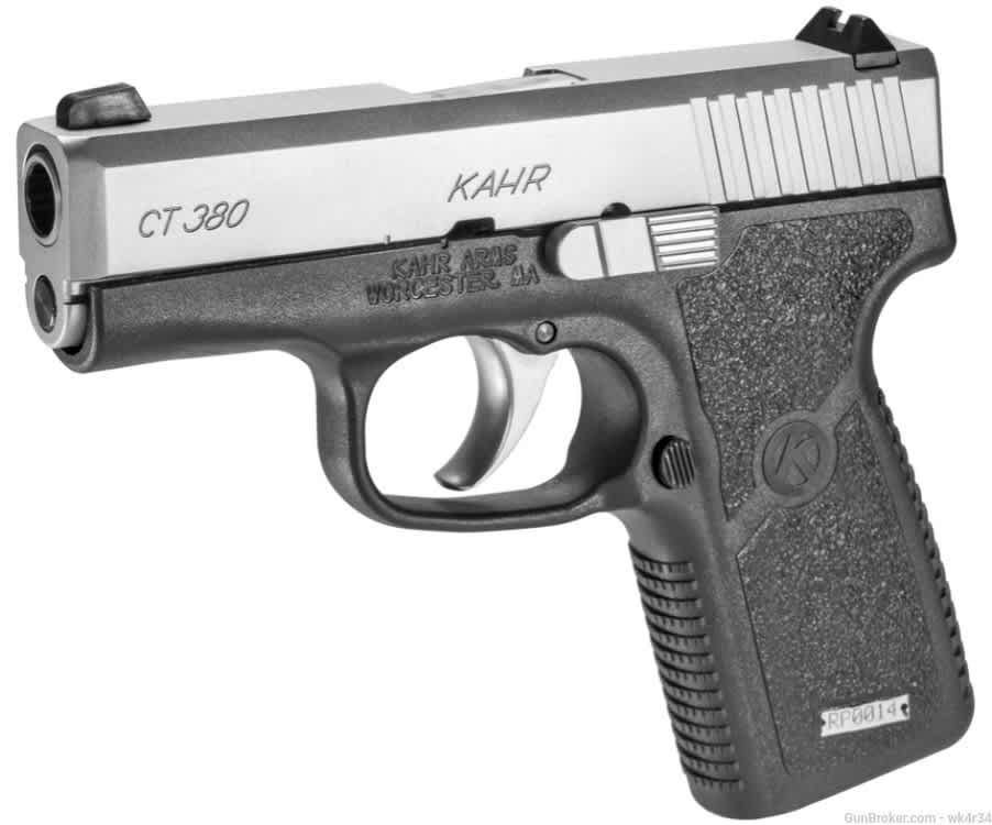 Kahr CT380, 380 ACP,Two tone, 7+1 rounds, Bodyguard, LCP, Walther , Shield-img-1