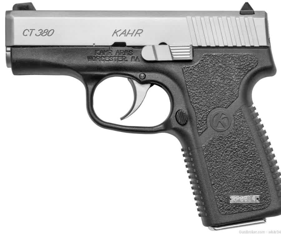 Kahr CT380, 380 ACP,Two tone, 7+1 rounds, Bodyguard, LCP, Walther , Shield-img-2
