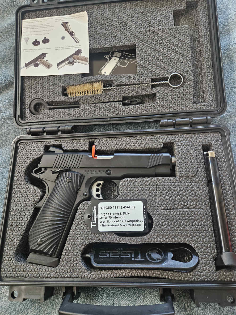 Tisas Devil's Ray Carry 45 ACP 4.25 Barrel Colt 1911 Springfield Details Br-img-1