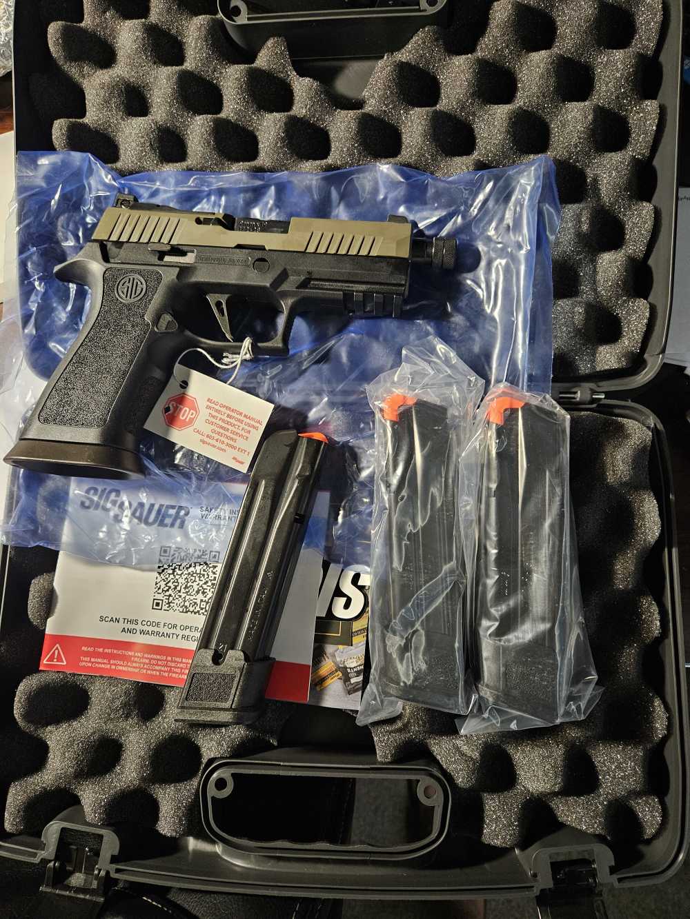 Sig P320 XCarry Two-Tone 9mm Moss Green/Gray 21rds Suppressor Ready 4.6-img-0