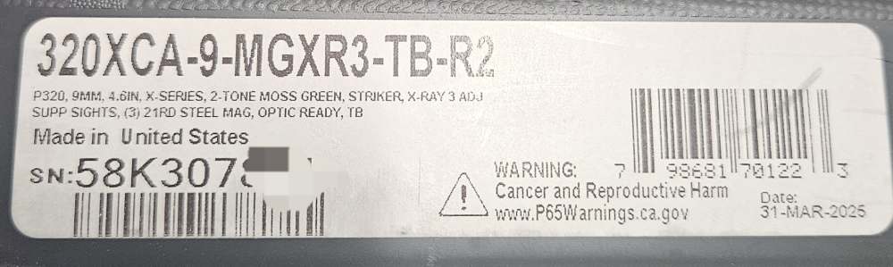 Sig P320 XCarry Two-Tone 9mm Moss Green/Gray 21rds Suppressor Ready 4.6-img-9