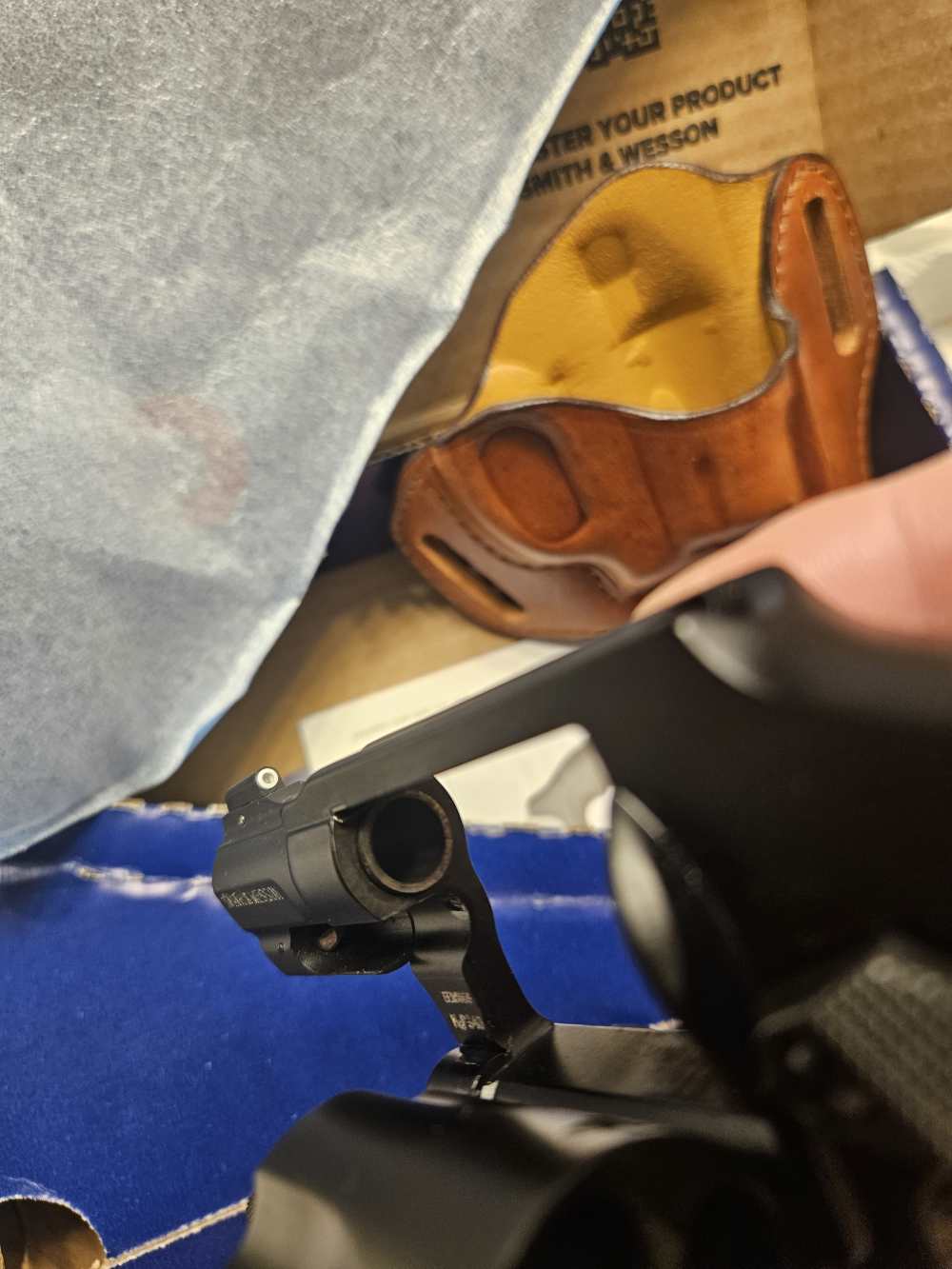 Sale S&W M&P 340 357 Magnum Laser Grips Holster Speed Loader -img-4