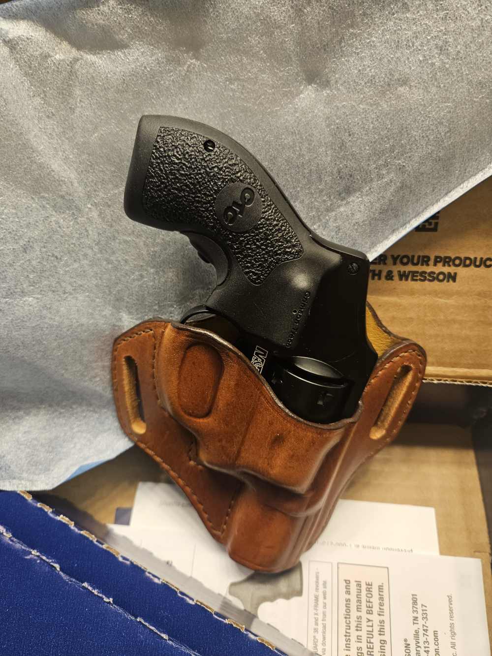 Sale S&W M&P 340 357 Magnum Laser Grips Holster Speed Loader -img-5