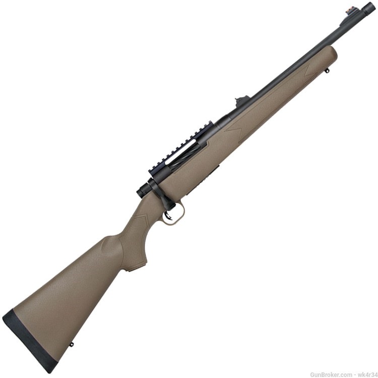 Mossberg Patriot Predator Threaded .450 Bush, FDE Scout Rifle Sights Ruger-img-4