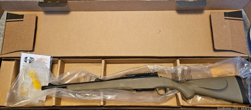 Mossberg Patriot Predator Threaded .450 Bush, FDE Scout Rifle Sights Ruger-img-0