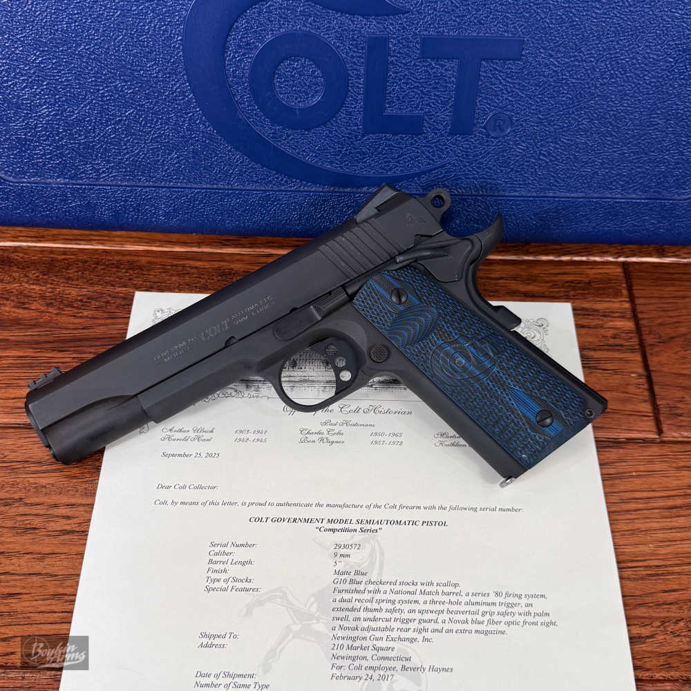 RARE Employee Owned Colt Prototype 1911 9mm Competition Model NM Barrel-img-0