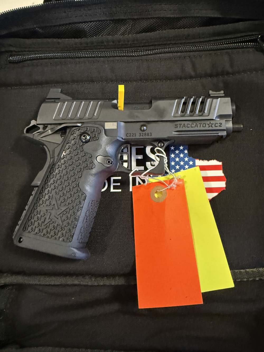 Staccato C2 w/ flat aluminum trigger (Like New). -img-0