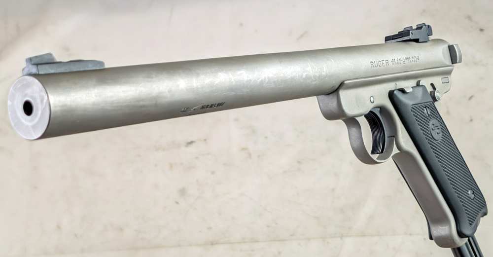 2000 AWC Amphibian S Ruger Mark II Integral 22LR Supressed Pistol CTC Grips-img-0