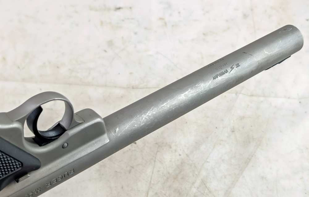 2000 AWC Amphibian S Ruger Mark II Integral 22LR Supressed Pistol CTC Grips-img-9