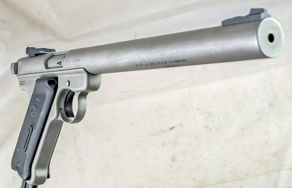 2000 AWC Amphibian S Ruger Mark II Integral 22LR Supressed Pistol CTC Grips-img-1