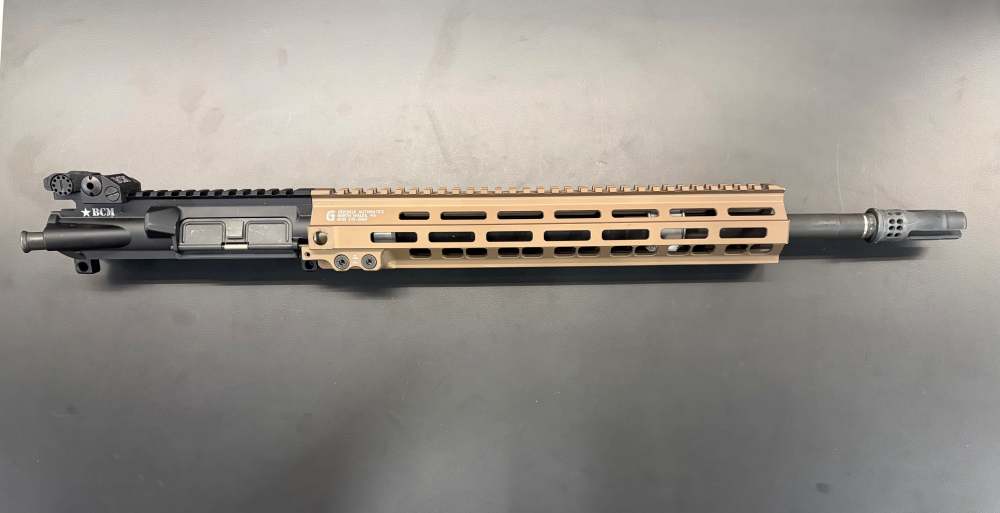 BCM 16" UPPER W' MATCH STAINLESS BARREL & GEISSELE HANDGUARD-img-0