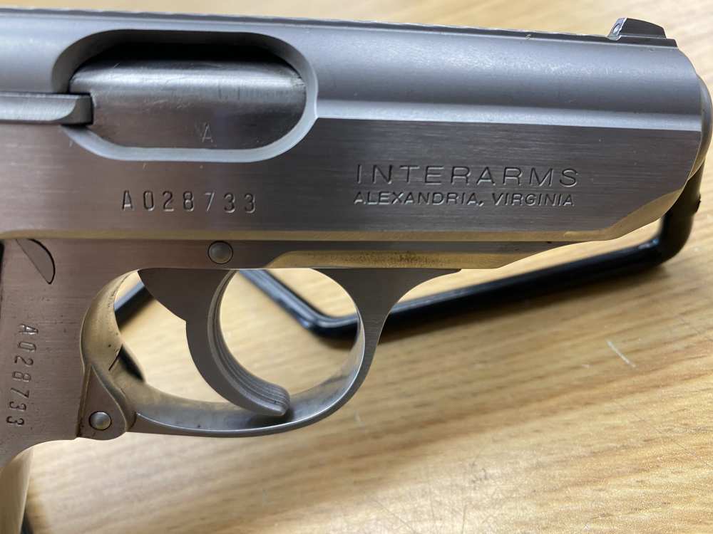 Walther PPK .380 ACP Stainless Interarms 1 Magazine + Leather Holster-img-5