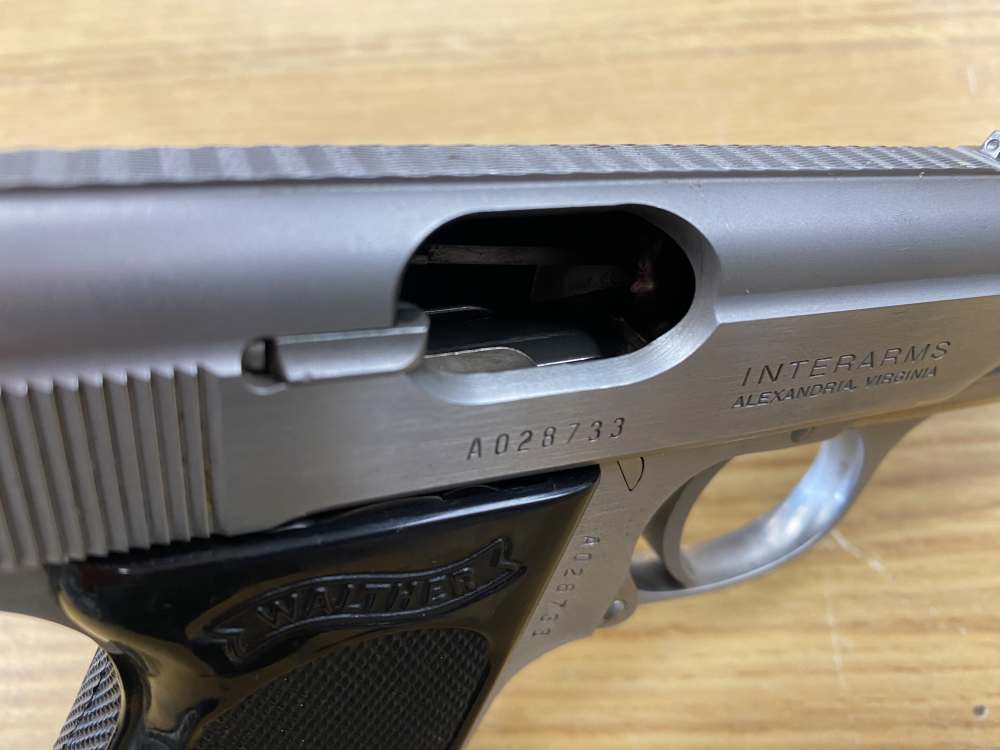 Walther PPK .380 ACP Stainless Interarms 1 Magazine + Leather Holster-img-7
