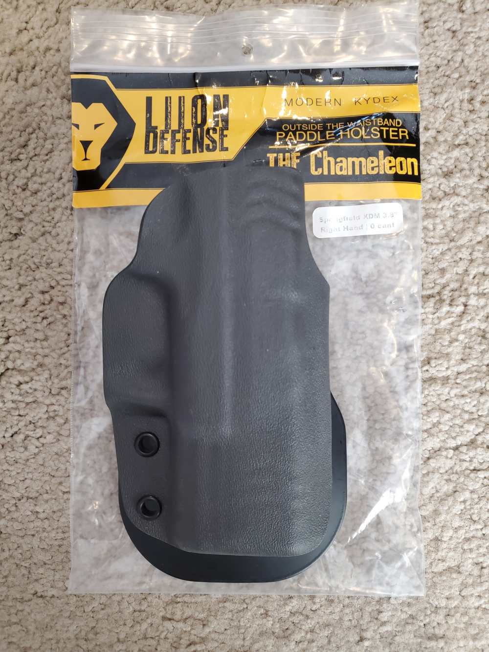Liion Defense Chameleon OWB Kydex holster for Springfield Armory 3.8"-img-0
