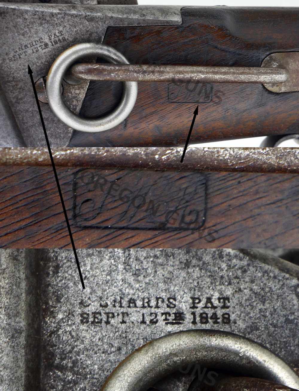 SHARPS NEW MODEL 1863 CARBINE .52 CALANTIQUE MFG 1864 NO FFL SN# 935888-img-3