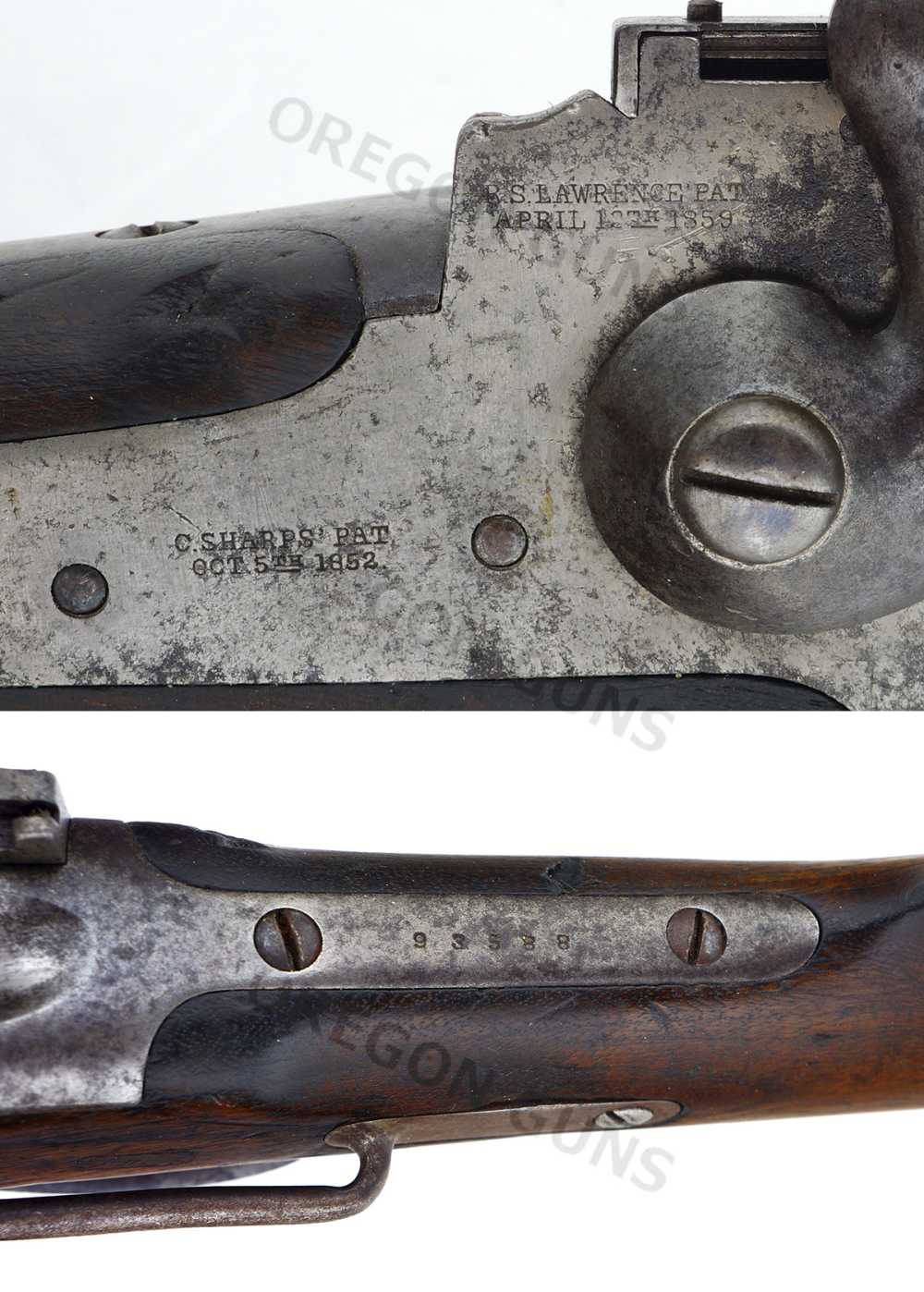 SHARPS NEW MODEL 1863 CARBINE .52 CALANTIQUE MFG 1864 NO FFL SN# 935888-img-4
