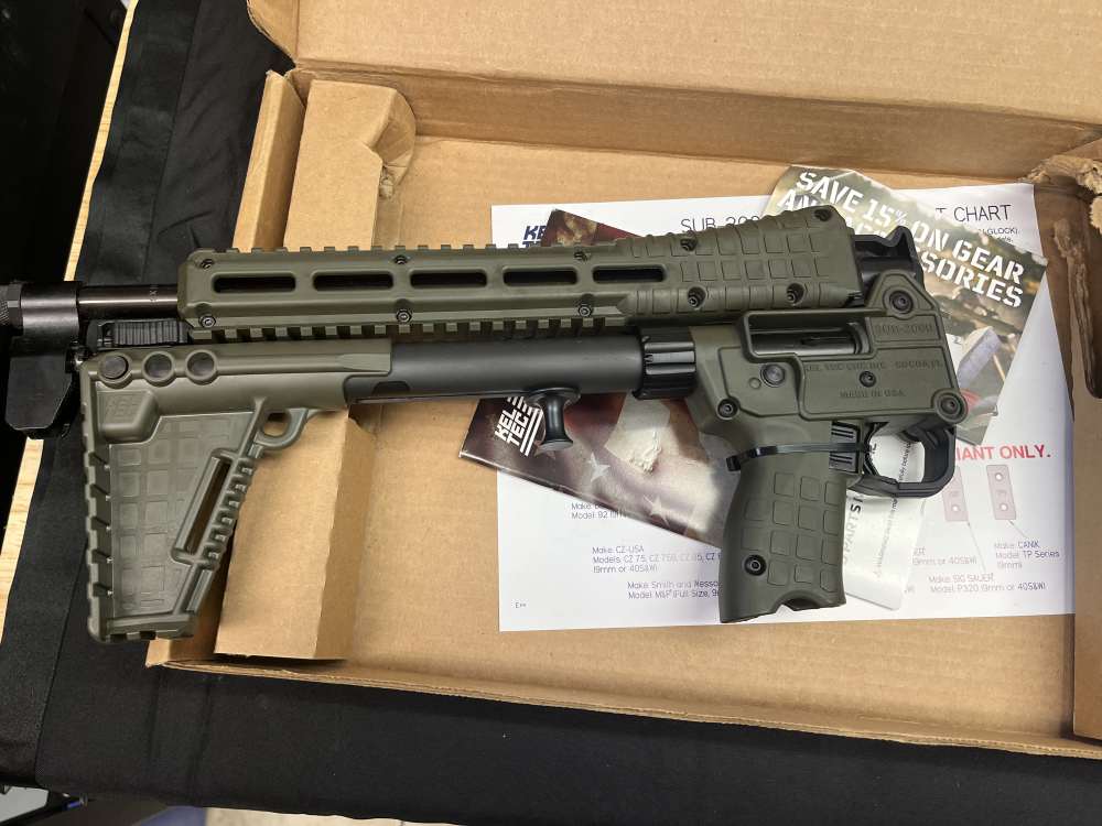 Keltec Sub 2000 Gen 2 OD Green 9mm 16" bbl Glk Mags 17+1 New-img-4