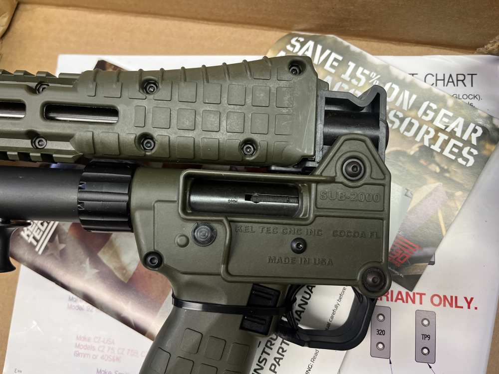 Keltec Sub 2000 Gen 2 OD Green 9mm 16" bbl Glk Mags 17+1 New-img-5