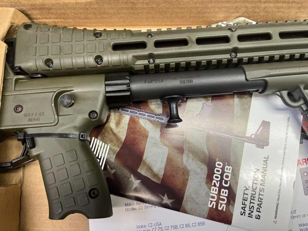 Keltec Sub 2000 Gen 2 OD Green 9mm 16" bbl Glk Mags 17+1 New-img-3
