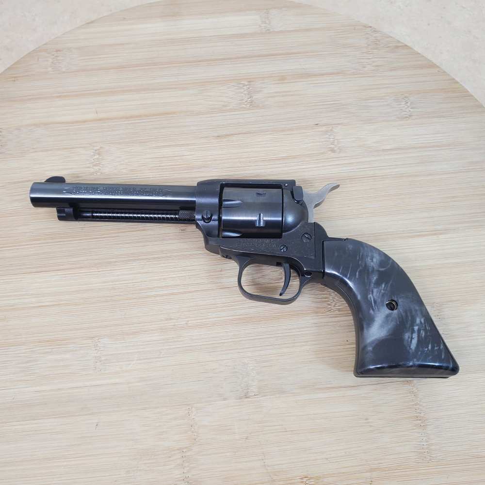 Heritage Rough Rider .22 LR Single Action Revolver Black Pearl 4.75”-img-0