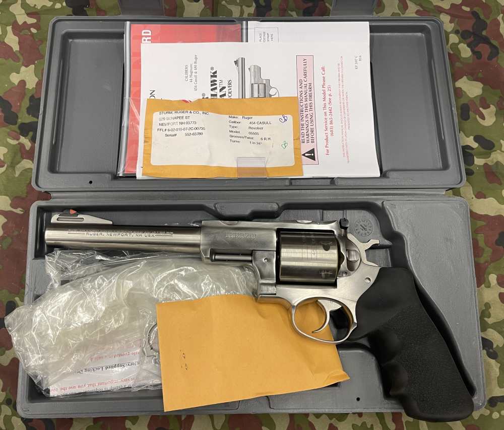 Ruger Super Redhawk 454 Casull 7 Inch Barrel Looks New in Box Stainless-img-11