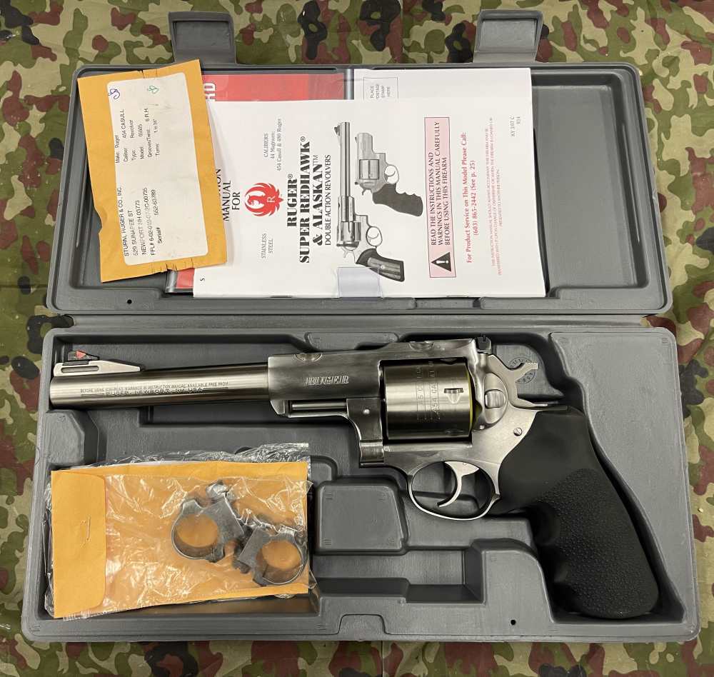 Ruger Super Redhawk 454 Casull 7 Inch Barrel Looks New in Box Stainless-img-0