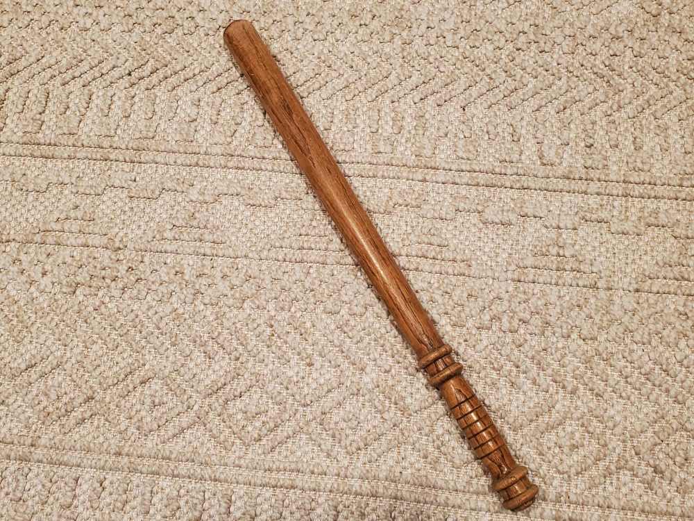 Rare WWII SRA Star Marked Wooden Baton - Air Raid Warden Civil Defense-img-1