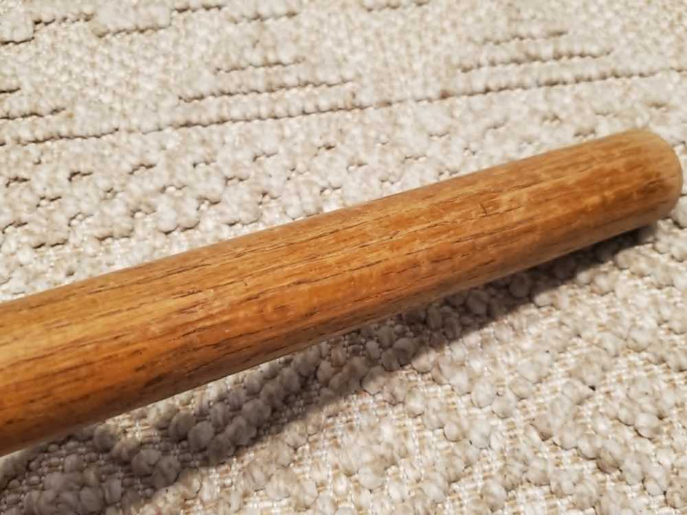 Rare WWII SRA Star Marked Wooden Baton - Air Raid Warden Civil Defense-img-4