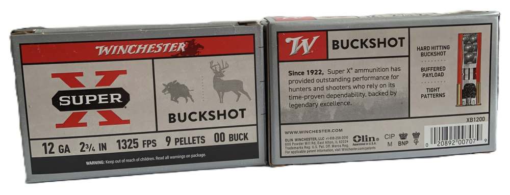 Winchester Super X, 12 Gauge, 00 Buckshot, 9 pellets, 2.75 inch, 5rds. -img-1