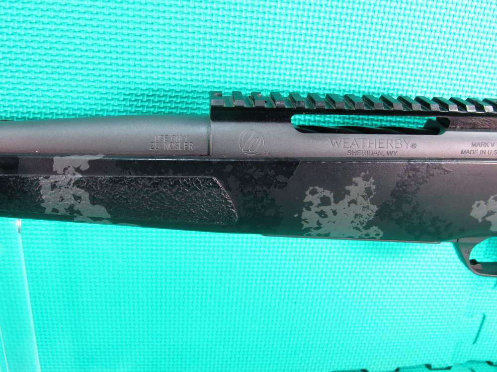 Weatherby Mark V Live Wild Carbon 28 Nosler Gray 26” Bolt Action Very Nice!-img-16
