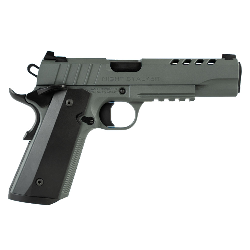 TISAS 1911 Night Stalker 45 ACP 5in 8rd Platinum Gray Cerakote Pistol-img-1