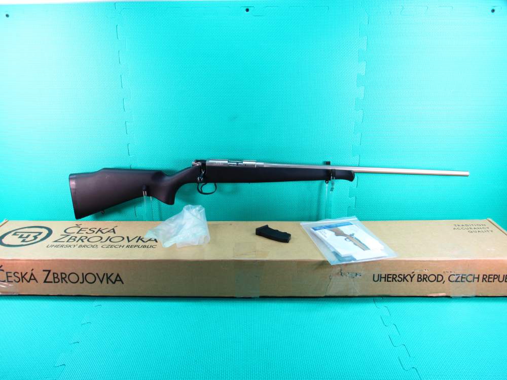 Rare CZ USA Model 452 Style Nickel 22” Bolt Action w/ Factory Box Nice!! -img-0