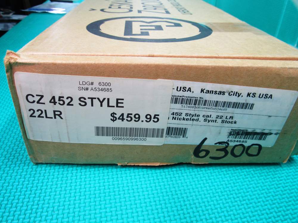 Rare CZ USA Model 452 Style Nickel 22” Bolt Action w/ Factory Box Nice!! -img-4