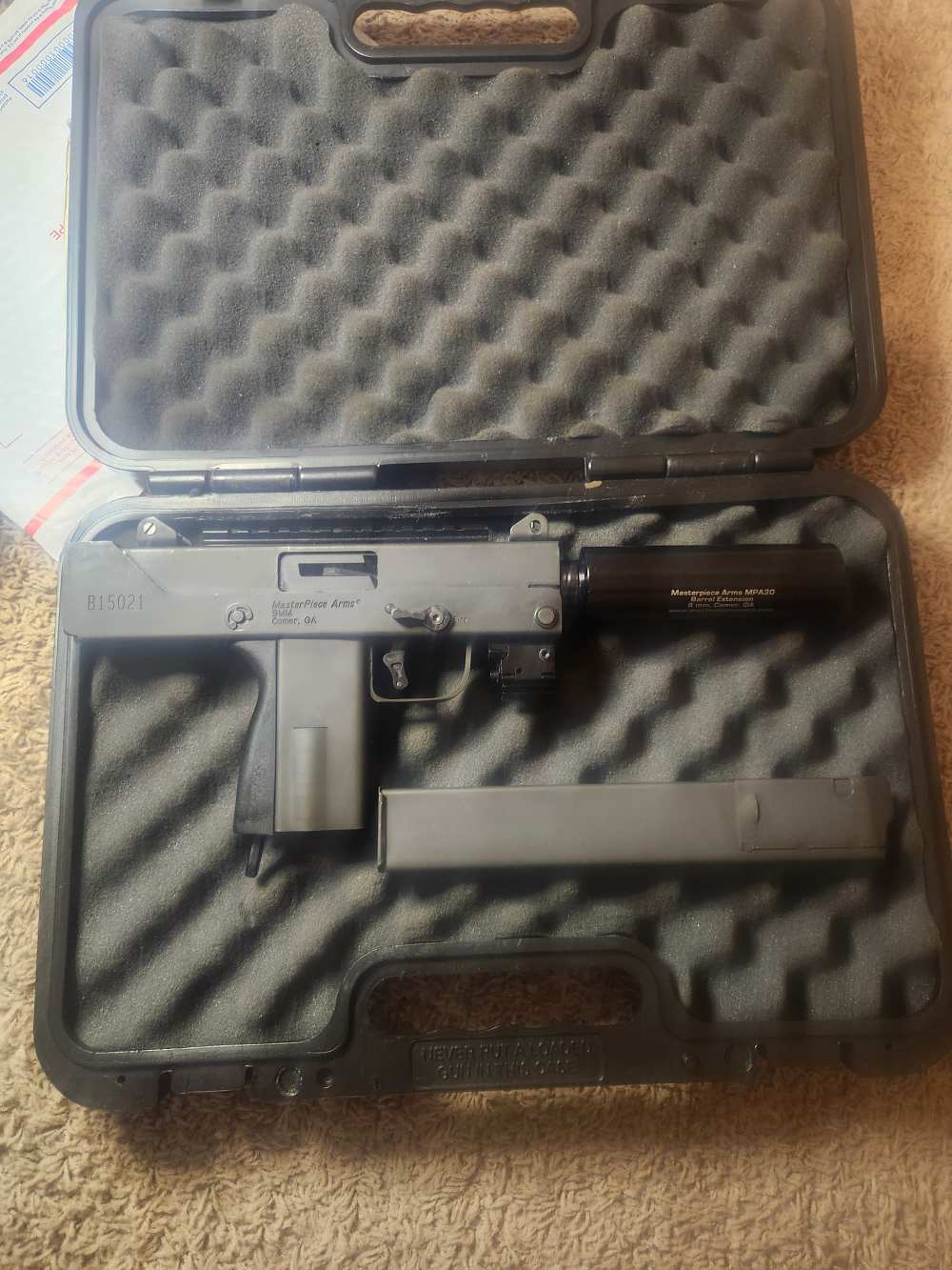 early MPA Masterpiece Arms Defender 9mm SIDE CHARGING HANDLE MAC 10 mpa30-img-0